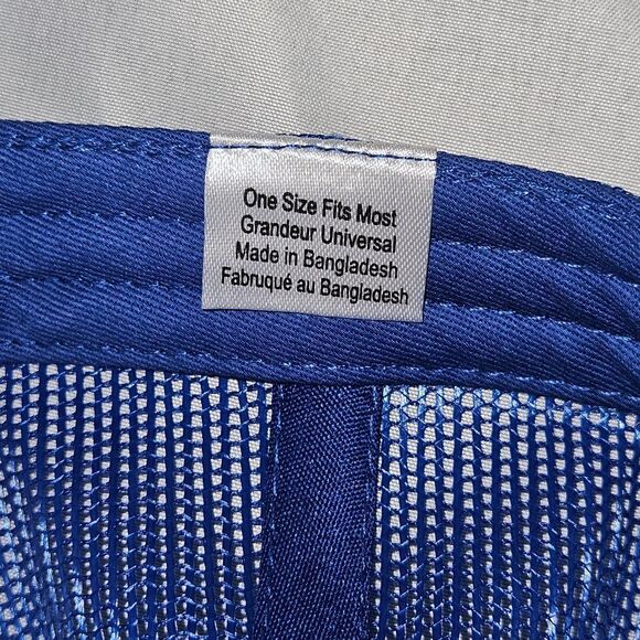 Bass Pro Shops Blue Trucker Hat Mesh Snapback - Picture 6 of 7